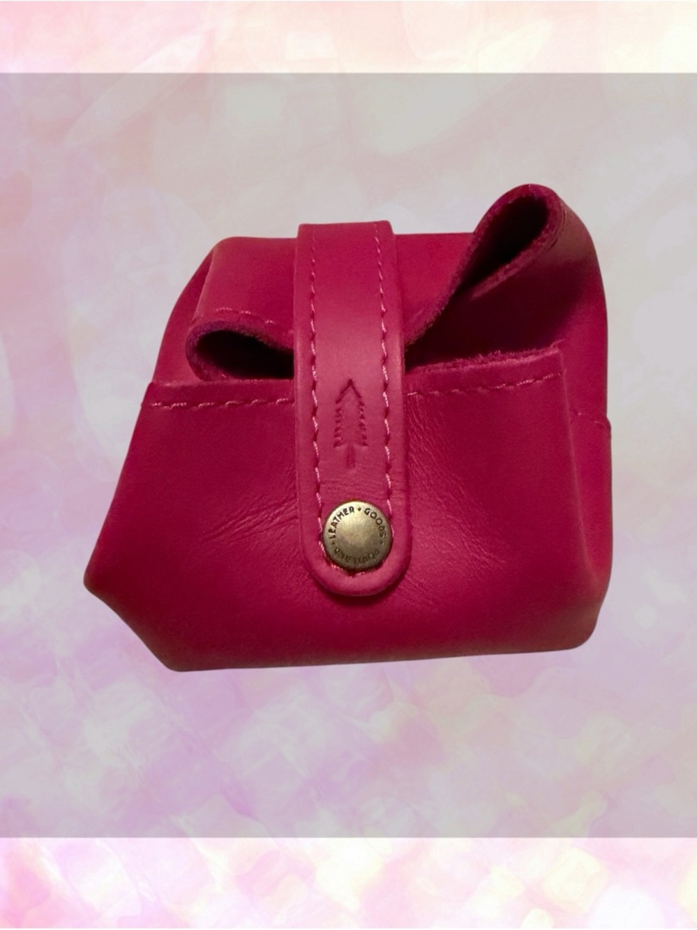 🦄 Portland Leather Howler Pouch Hot Pink | Unicorn Color